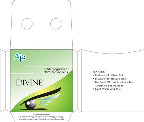 DIvine Progressive Hard Contact Lens, Color : Transparent