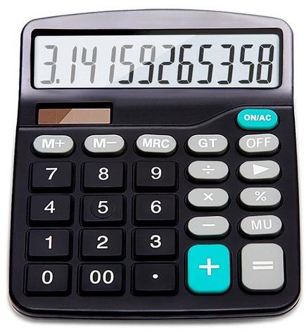 PVC Body Handheld Calculator, Color : Black