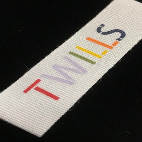 Cotton Printed Label, Size : 1X3 Inch
