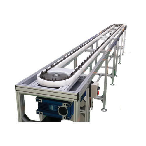 Tantra India Stainless Steel Industrial Chain Conveyor, Material Handling Capacity : 50-100 kg per feet
