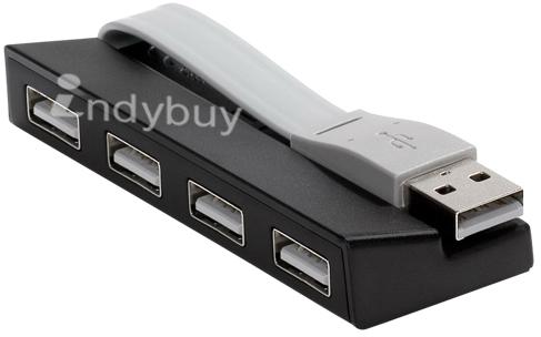 4 Port Usb Hub, Color : Black