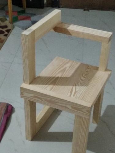 Wooden chair, Color : natural