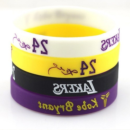 Round Silicone Rubber Wristband, Pattern : Printed