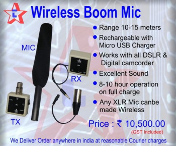 Wireless Boom Mic, Style : Condenser