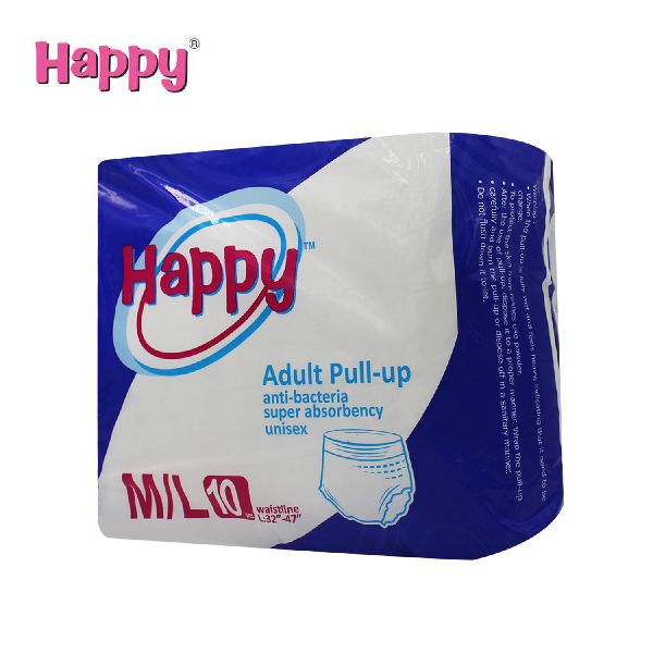 Happy Disposable Adult Pull Up Diaper-M/L 10Pcs