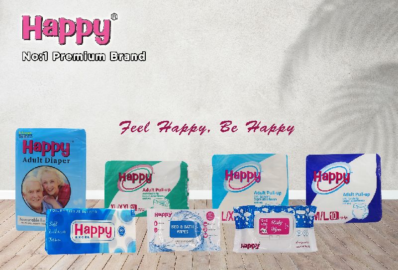 Happy Disposable Adult Pull Up Diaper-M/L 10Pcs