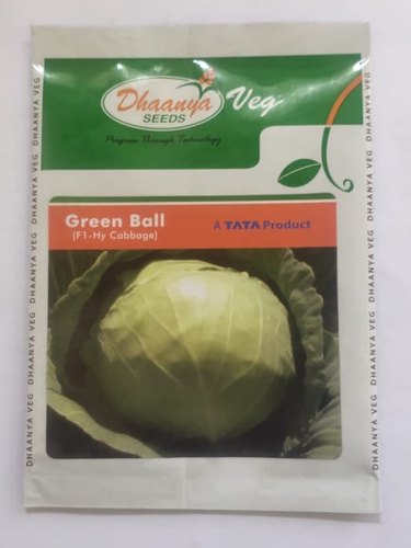 Cabbage SEEDS dhaanya green ball, Packaging Size : 10GM