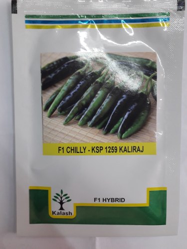Chilly Kalash 1259 Kaliraj hybrid seeds, Packaging Type : POLY POUCH
