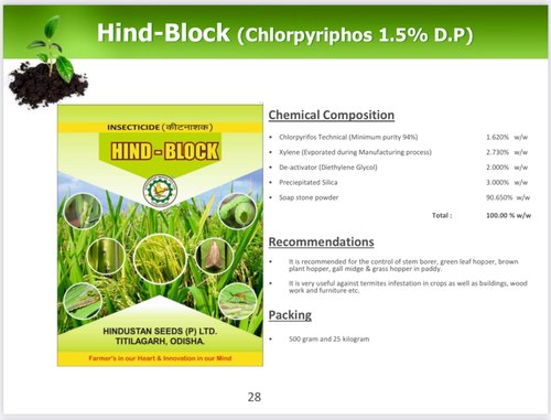 Chloropyriphos 1.5% Dp (Hindblock)