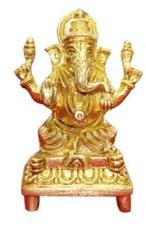 Polished Brass Ganesh Statue, for Heat Resistance, Rust Proof, Packaging Type : Carton Box