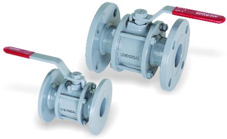 Cast Iron 3 Pcs Flanged Ball Valve