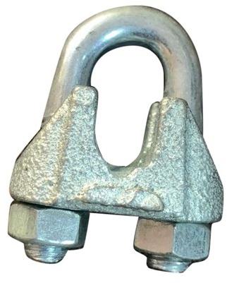 Mild Steel Wire Rope Clamp, Color : Silver