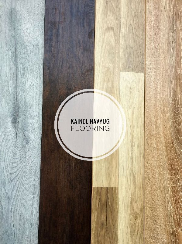 Plain Polished wooden flooring, Color : Brown