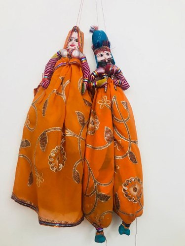 Handmade Rajasthani Puppet, Color : Yellow