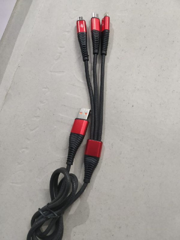 5.0A 3 in 1 Data Cable, Feature : Long Life, Flexible