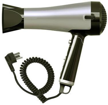 Stainless Steel Electric Hair Dryer, Color : Black / Ivory