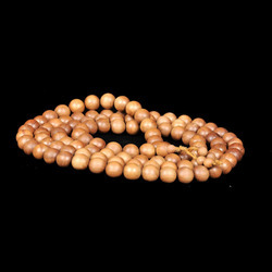 Sandalwood Beads Mala, Color : Brown