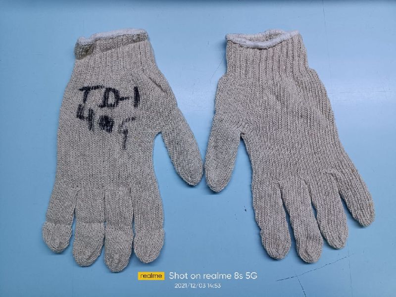 Cotton Knitted Seamless Gloves