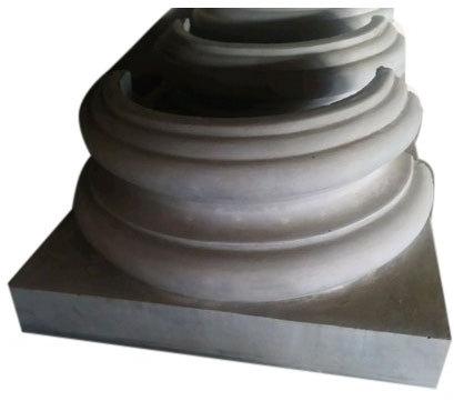 50-80 kg Cement Plain Column Base, Color : White