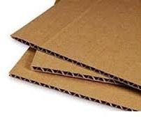 Cardboard Paper Corrugated Sheets, Color : Brown