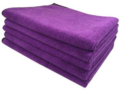 Purple Microfiber Cleaning Cloth Size 40 X 40 Cm Pattern Plain At Rs 40 Piece In Hyderabad