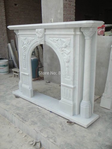 Marble Fireplace Mantel, Dimension : 60 x 45 Inch