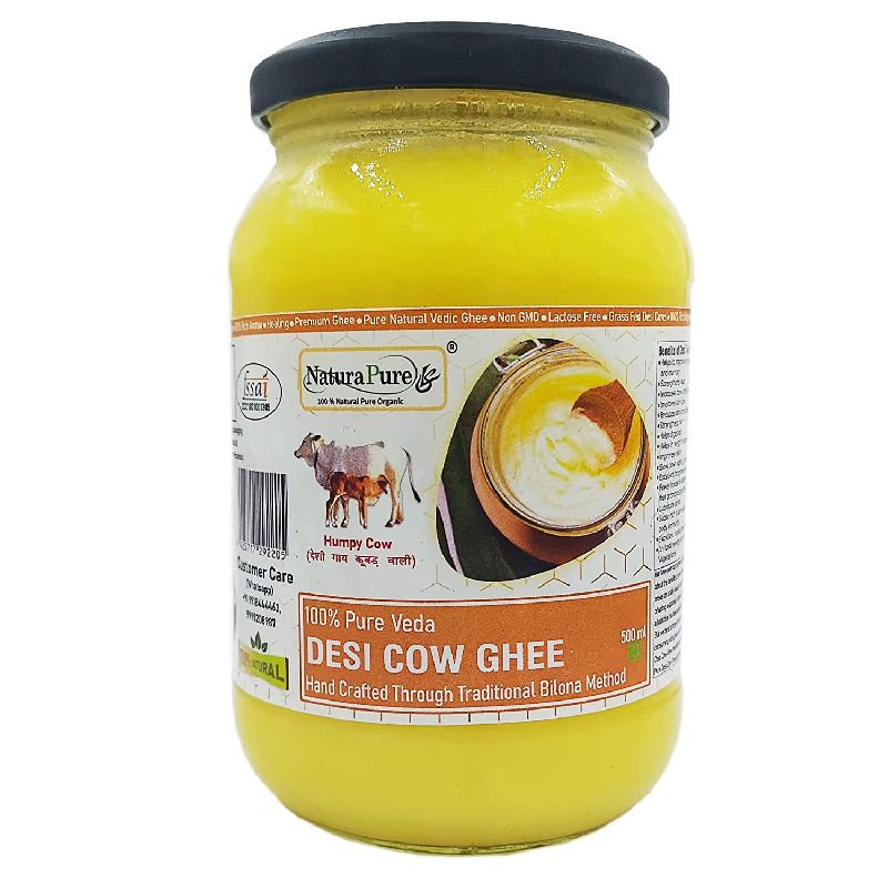 Naturapure Ls 100% Pure A2 Desi Cow Ghee - Made By Traditional Bilona Method 1kg.