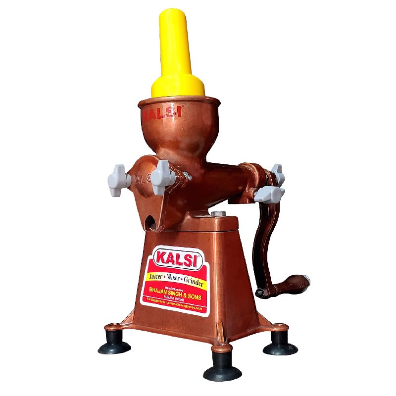 Kalsi heavy duty aluminium hand press juicer no9 copper shade, Size
