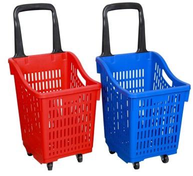 Polished Plastic Trolley Economy, for Shopping Use