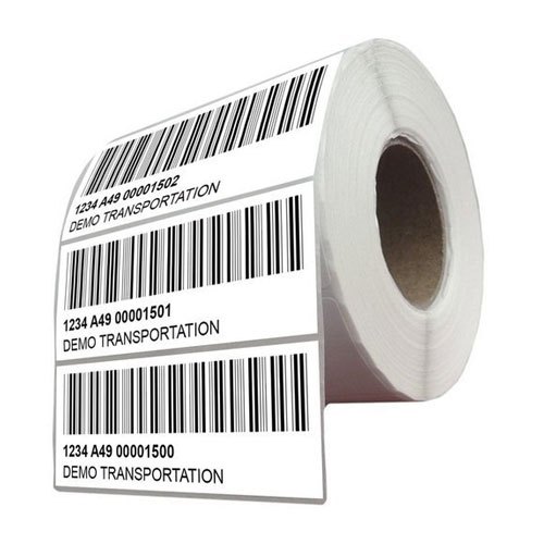 Paper Barcode Sticker Labels, Packaging Type : Roll