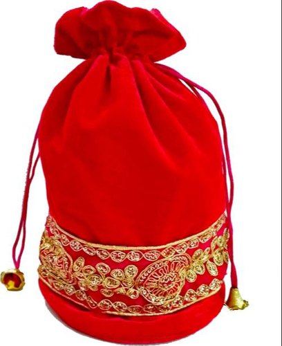 Red Velvet Potli Bag