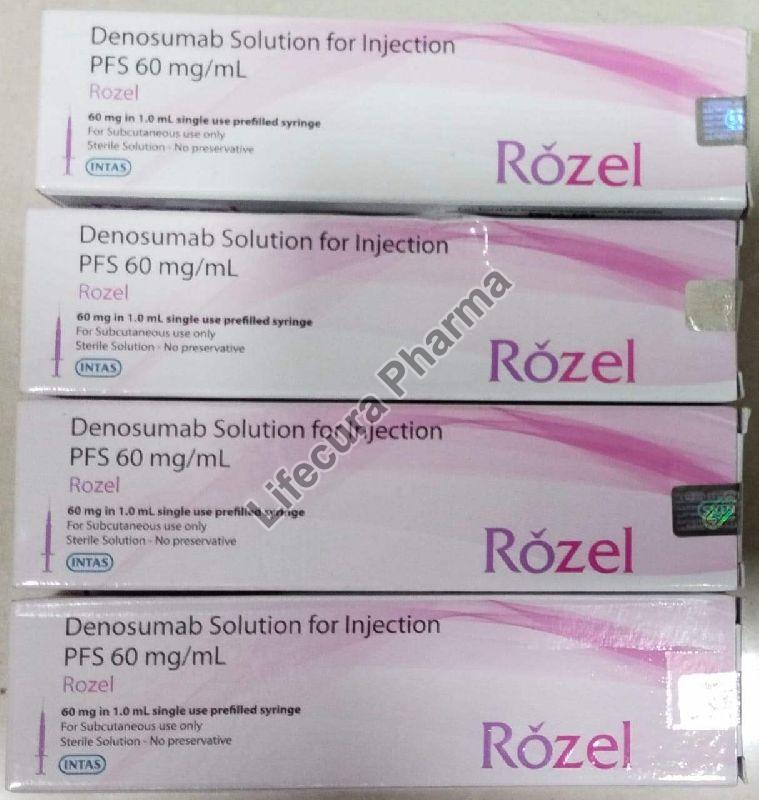 Rozel Denosumab Solution Injection, for Hospital, Packaging Type : Box