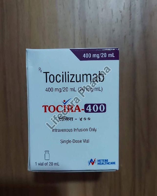 Tocira Tocilizumab 400mg injection, Packaging Size : 20mL