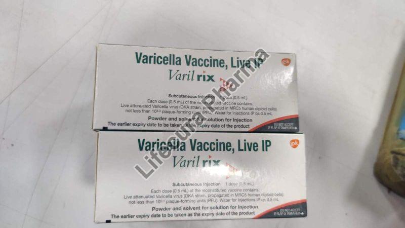 Varil rix Varicella Vaccine, Packaging Size : 0.5ml per vial