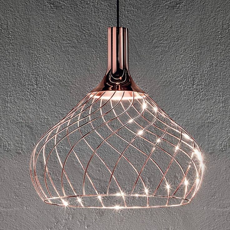 LED Iron Polished 300gm home decor hanging lamp, Voltage Rating : 110V