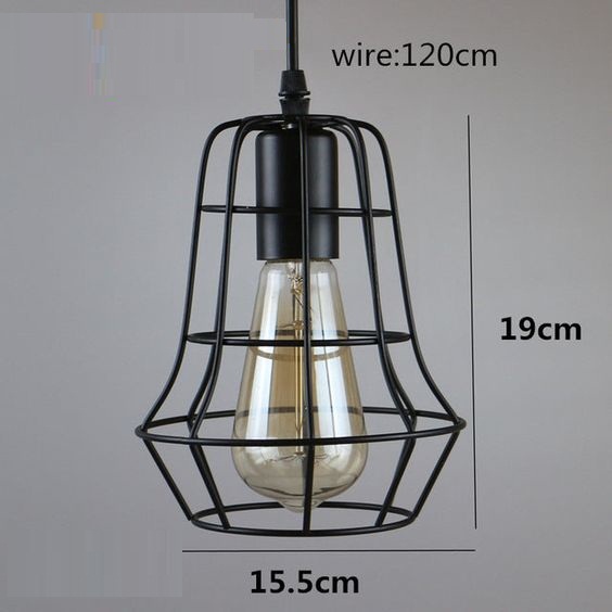 Iron hanging lamp for home decor