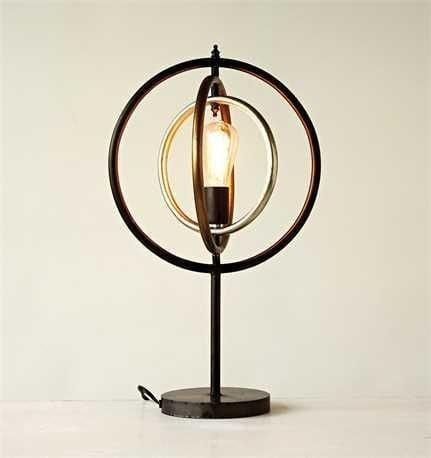 Iron powder coated Mini table lamp, for Home, Feature : Attractive Design