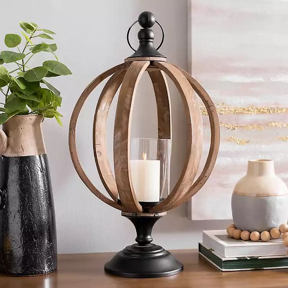 table decor candle lamp