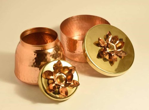 Christmas Metal Gift Jar, Color : Brown
