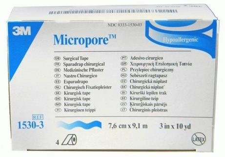 3M Micropore Surgical Paper Tape, Color : White