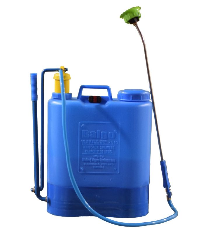 Blue 2-4kg Balgo Plastic Knapsack Sprayer, for Agricultural Use, Handle Material : Steel, Iron