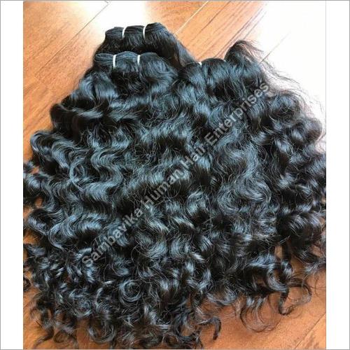 Curly Virgin Bulk Hair, for Parlour, Personal, Length : 10-20Inch