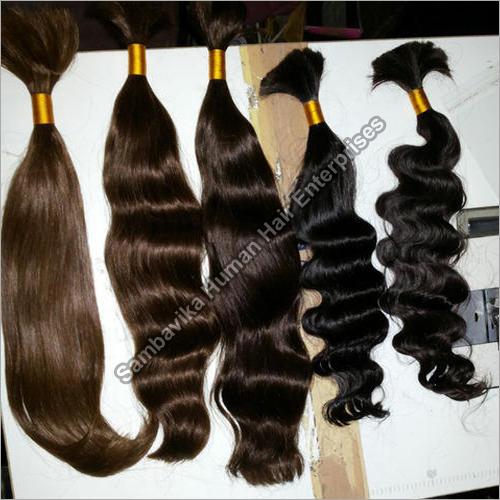 Indian Bulk Human Hair, for Parlour, Personal, Style : Curly, Straight, Wavy