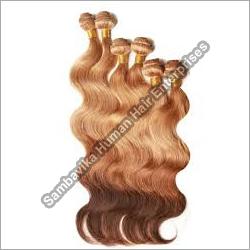 Light Brown Weft Hair, for Parlour, Personal, Style : Wavy