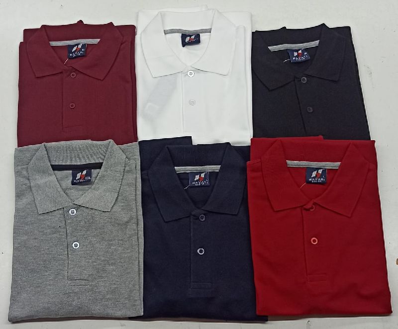200 GSM 100% COTTON HONEYCOMBED PIQUE MATTY POLO T-SHIRTS at Rs 220 ...