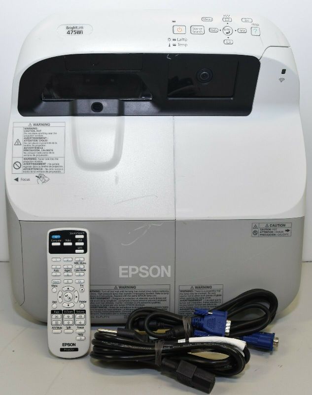 Epson BrightLink 475Wi HDMI LCD WXGA Short-Throw Projector w/ 3000 Lamp Hours