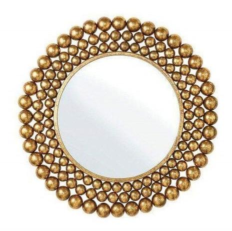 Iron Round Mirror, Mounting Type : Wall Mount