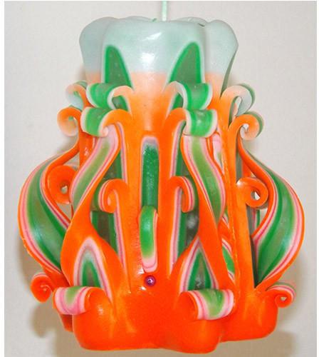 Wax Clear Glass Hand Carved Gel Candles