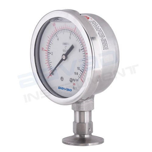 Sanitary Sealed Gauge, Display Type : Analog