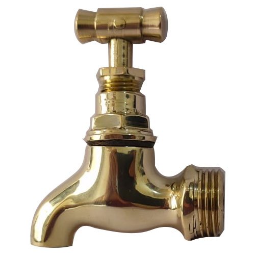 125 gm Golden Brass Bib Cock, for Bathroom